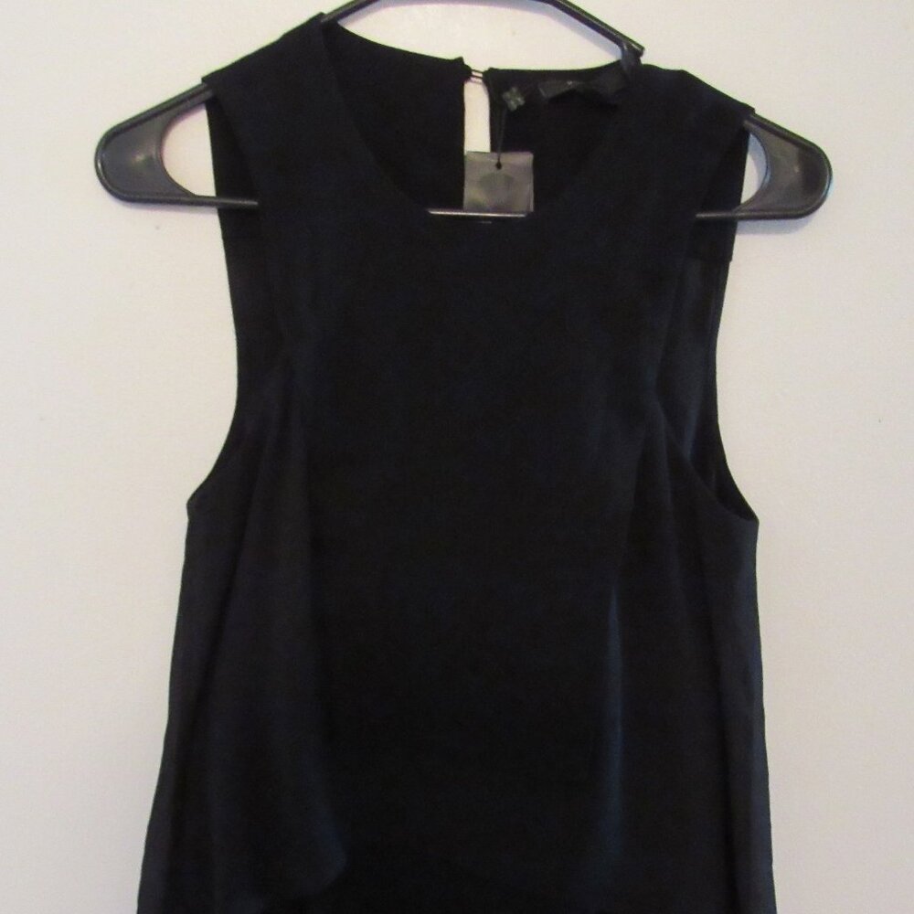 NWT BCBG Maxazria LORI Size 0 Jumpsuit Wide Leg Open Back Black Business Formal